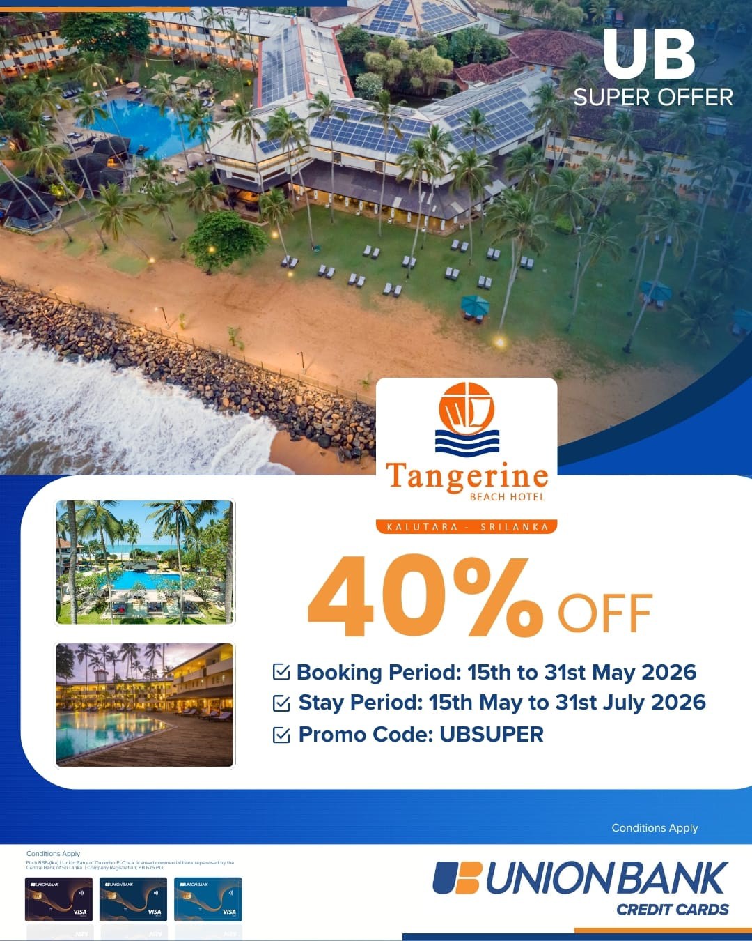 Sun Sea & 40% Savings at Tangerine Beach Hote